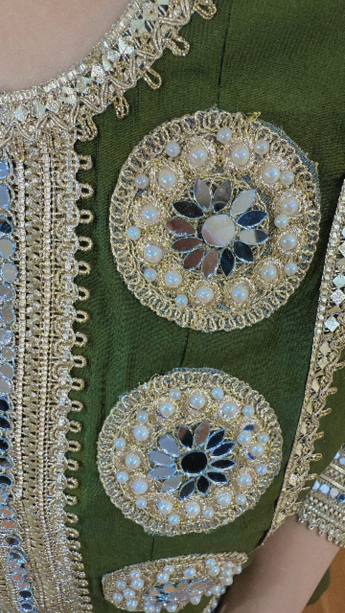 "MEERA" TWO PIECE SET (GREEN)