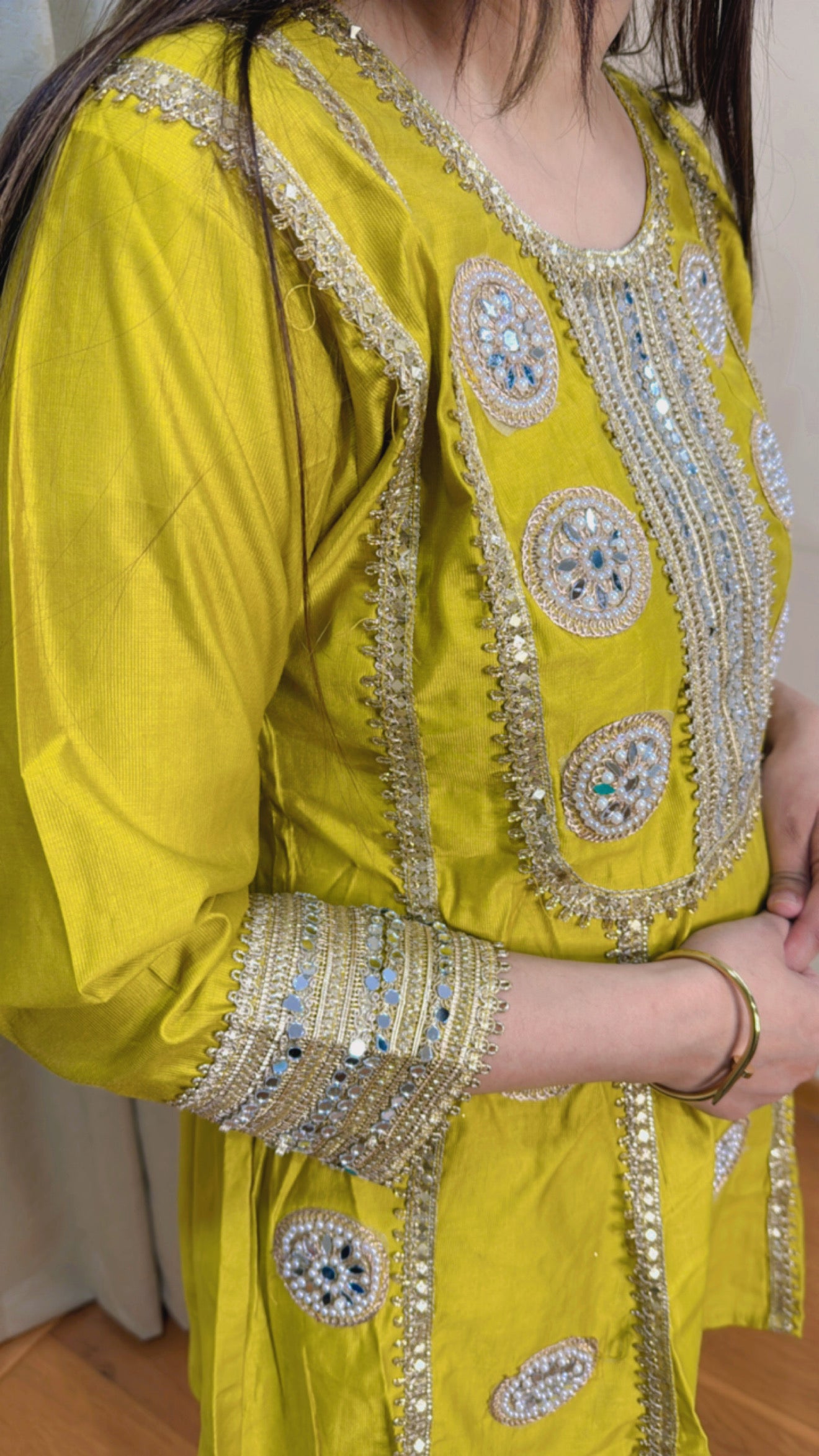 "MEERA" TWO PIECE SET (YELLOW)