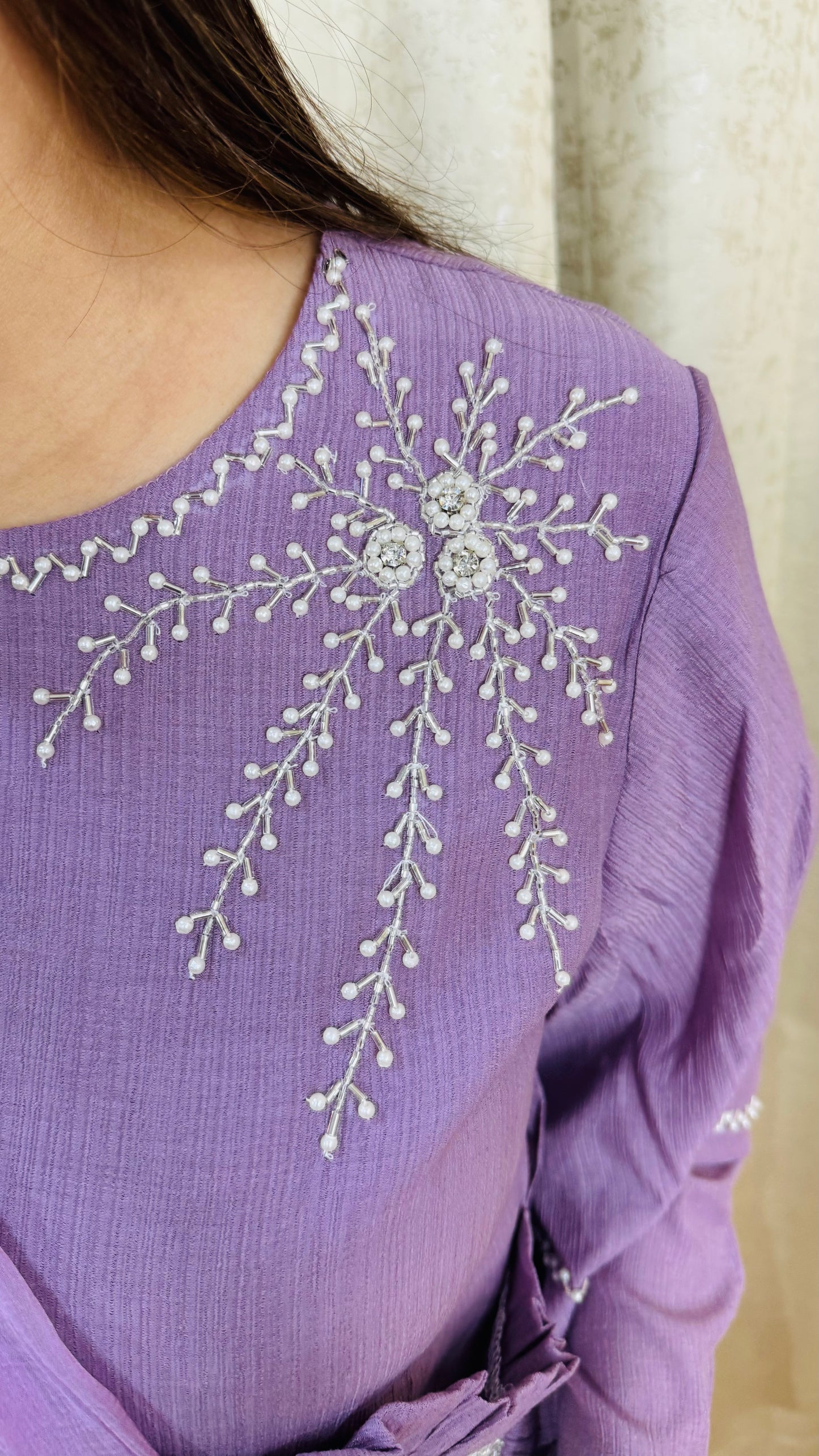 "RUBINA" TWO PIECE SET (LAVENDER)