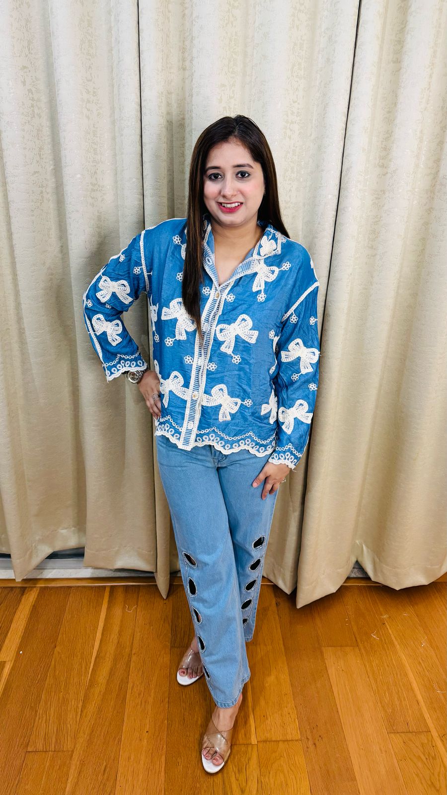 BLUE DENIM SHIRT