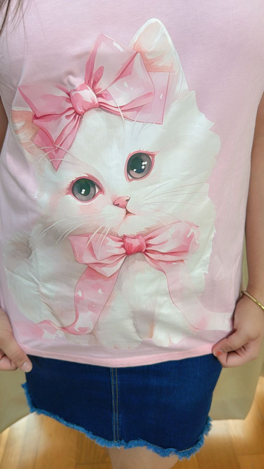 CUTE DOG T-SHIRT "PINK"