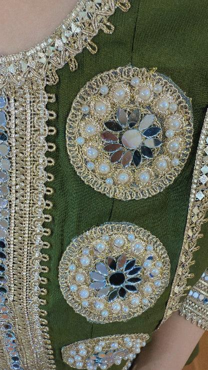 "MEERA" TWO PIECE SET (GREEN)