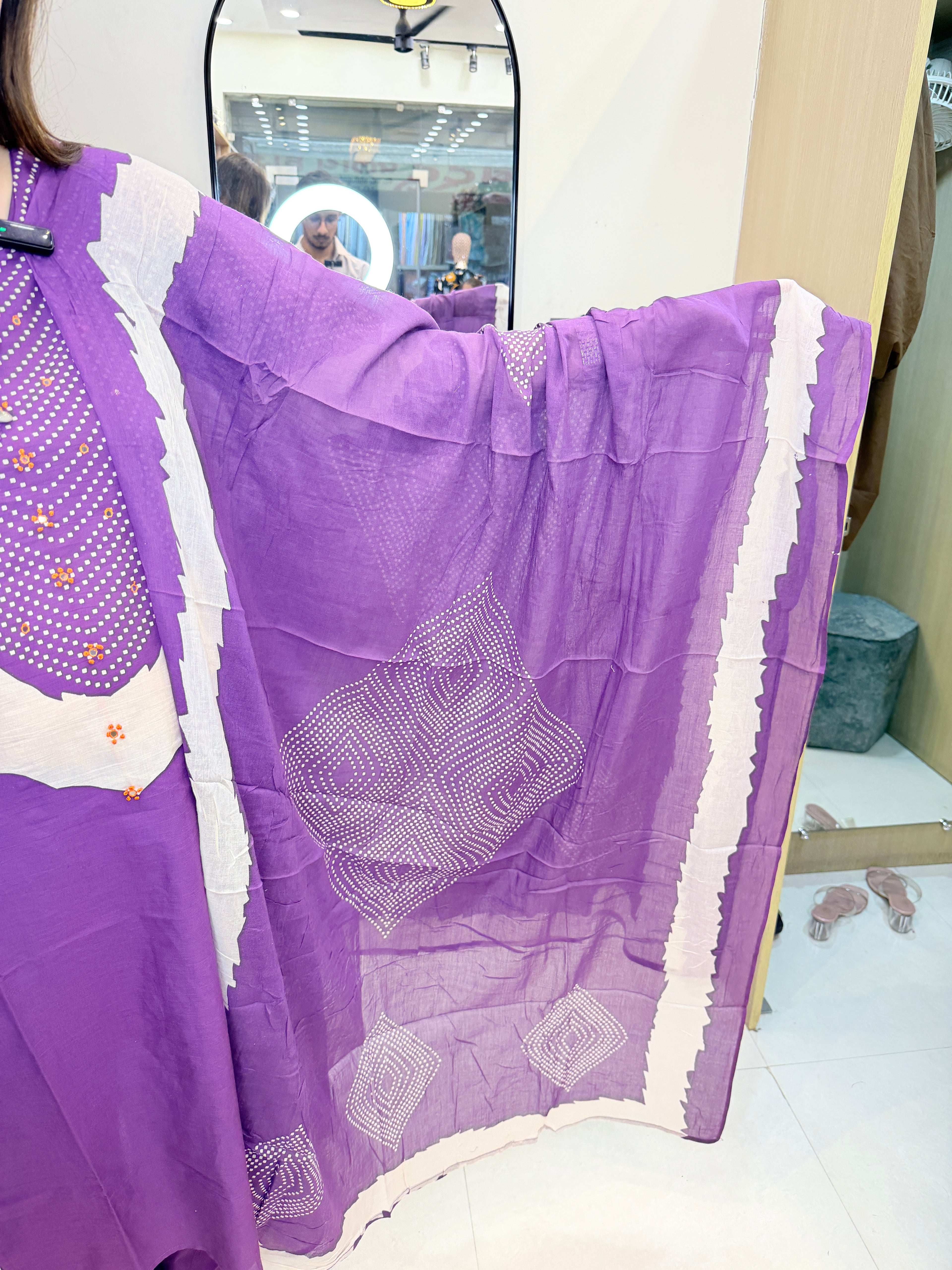 Orchid | Suit Set Purple Printed Kurta Pant Set with Elegant Dupatta