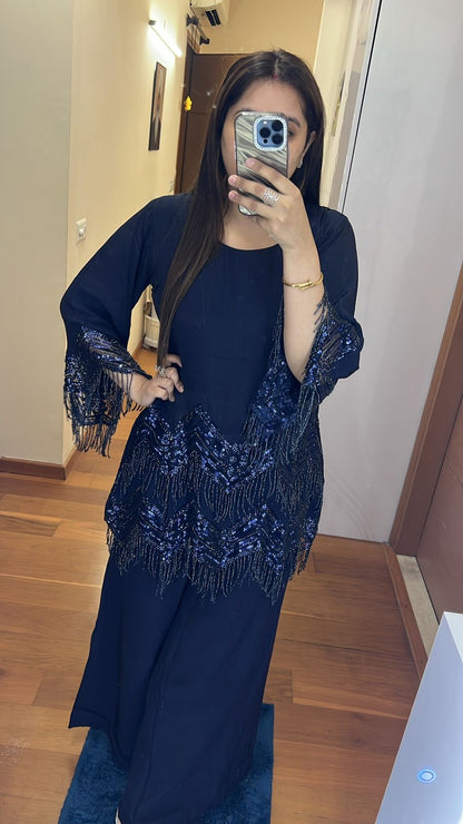 TWO PIECE SHARARA SET