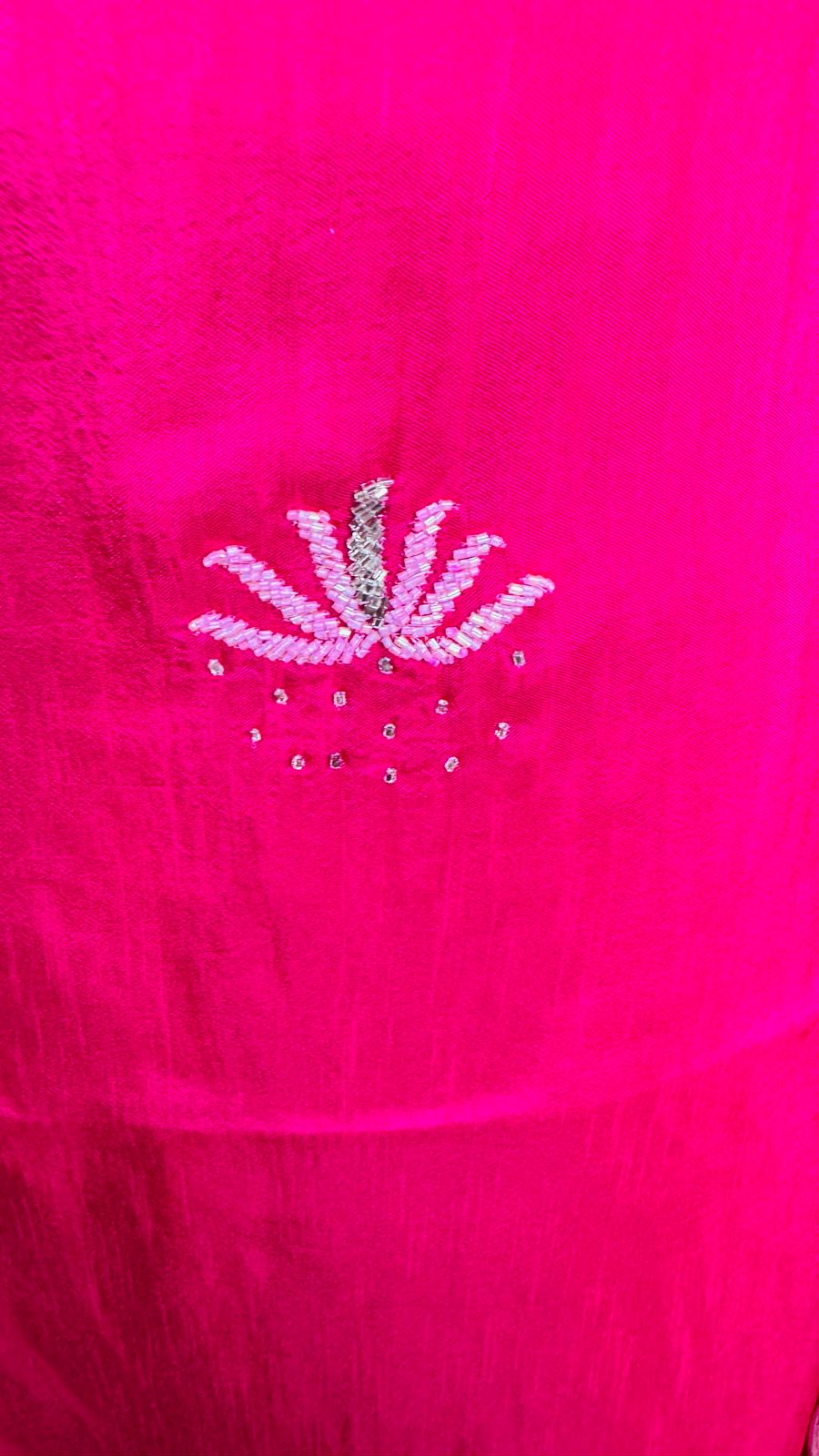 DOLA | Hot Pink Embroidered Sleeveless Kurta Set with Woven Dupatta | Festive Suit for Women