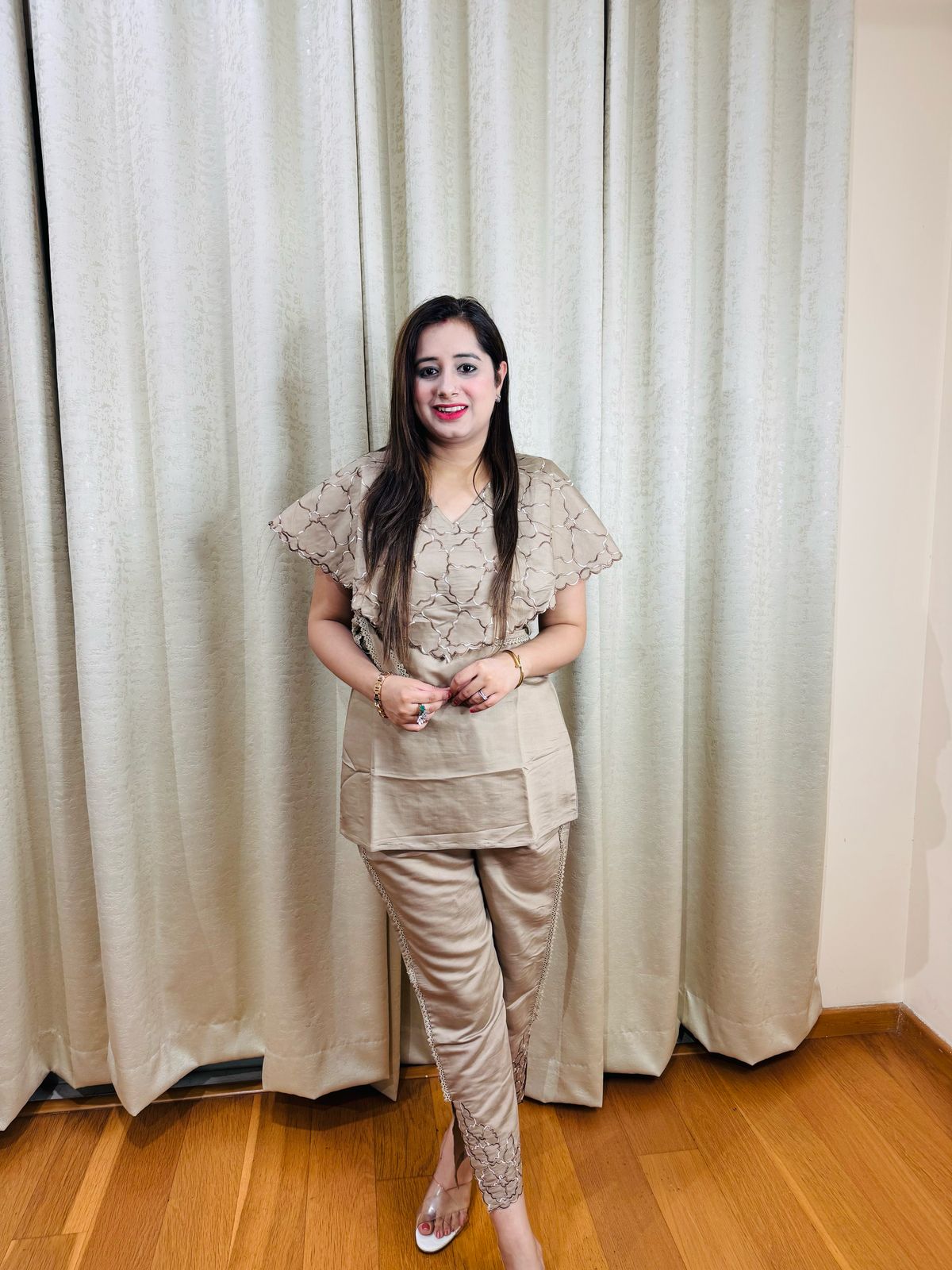 "AISHA" TWO PIECE SET WITH BELT