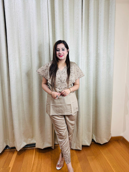 "AISHA" TWO PIECE SET WITH BELT