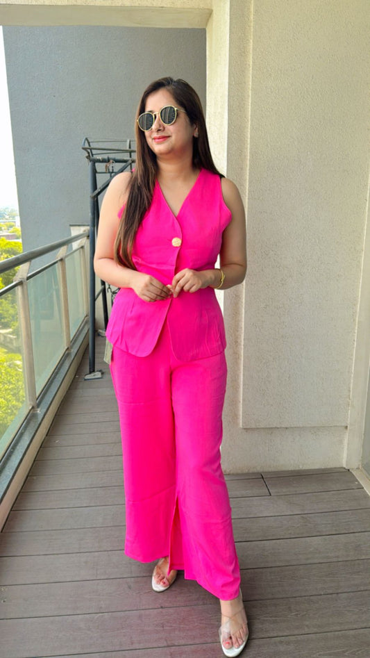"BOSS LADY OUTFIT" TWO PIECE SET "PINK
