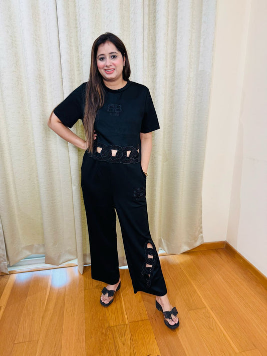 "HIMADRI" TWO PIECE SET "BLACK"