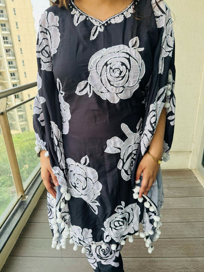 PURE COTTON KAFTAAN SET