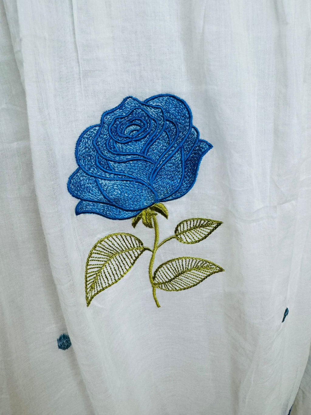 VANTI | Designer White Blue Floral Print Kurta Set | Cotton Pant Dupatta Ethnic Suit