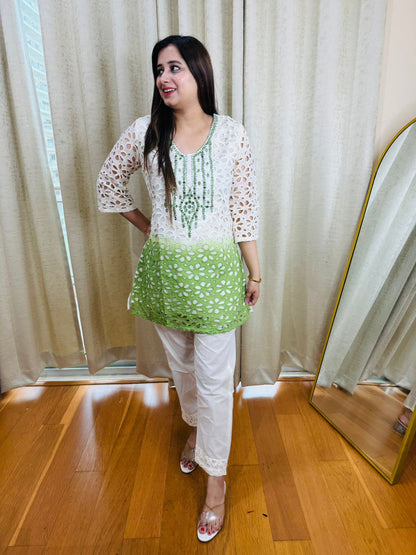 "VINA" TWO PIECE SET "GREEN"