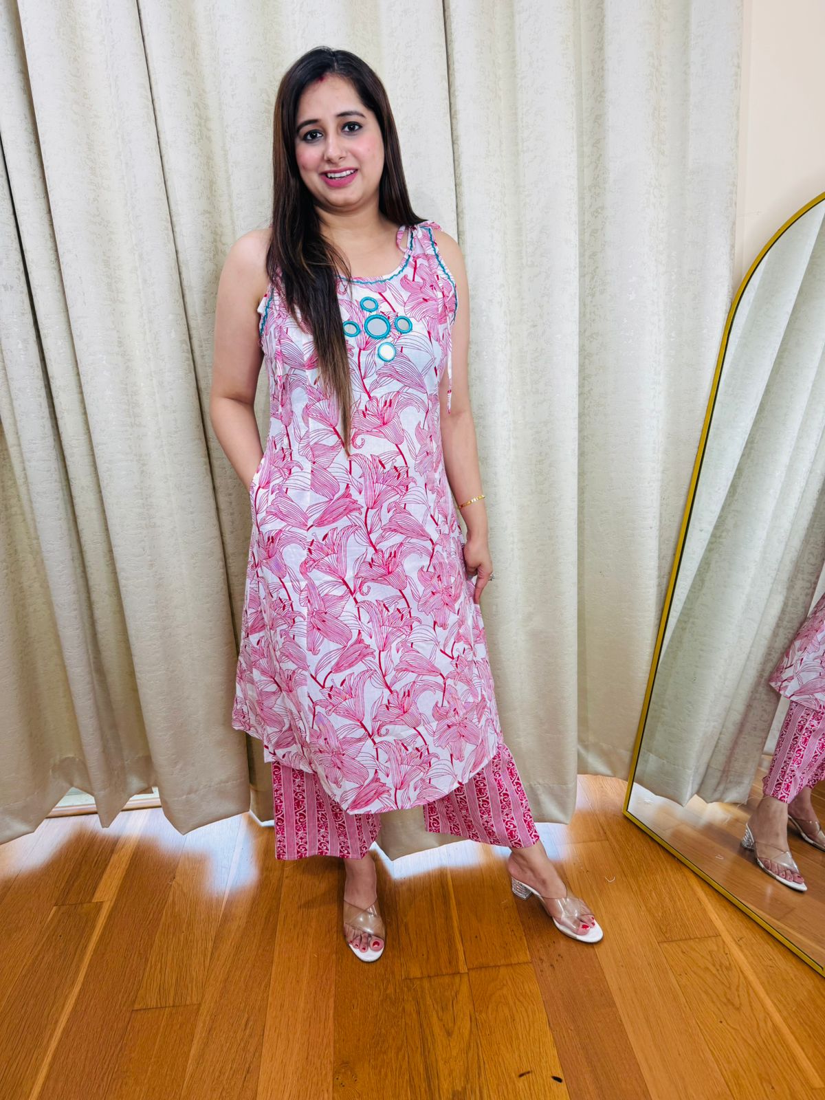 "VEERO" TWO PIECE SET "PINK"