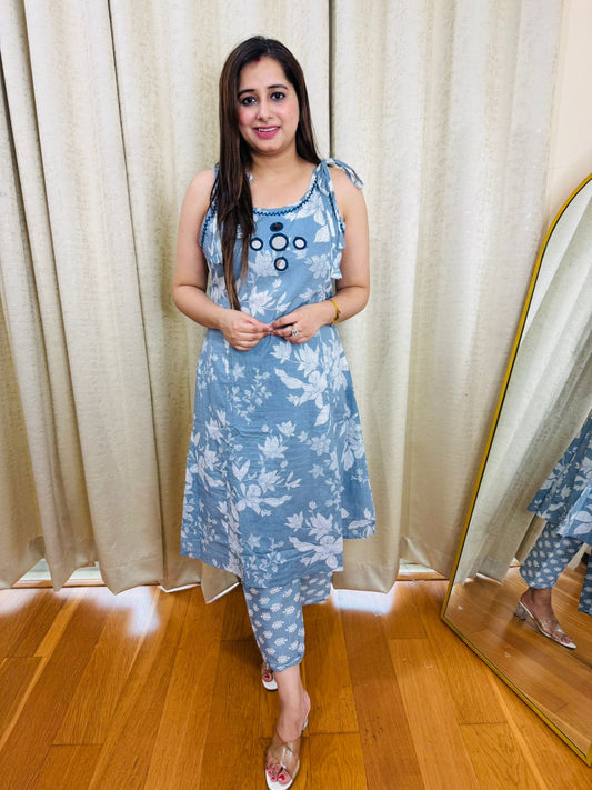 "VEERO" TWO PIECE SET "GREY"
