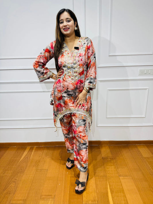 "FIZAA" TWO PIECE SET "RED"