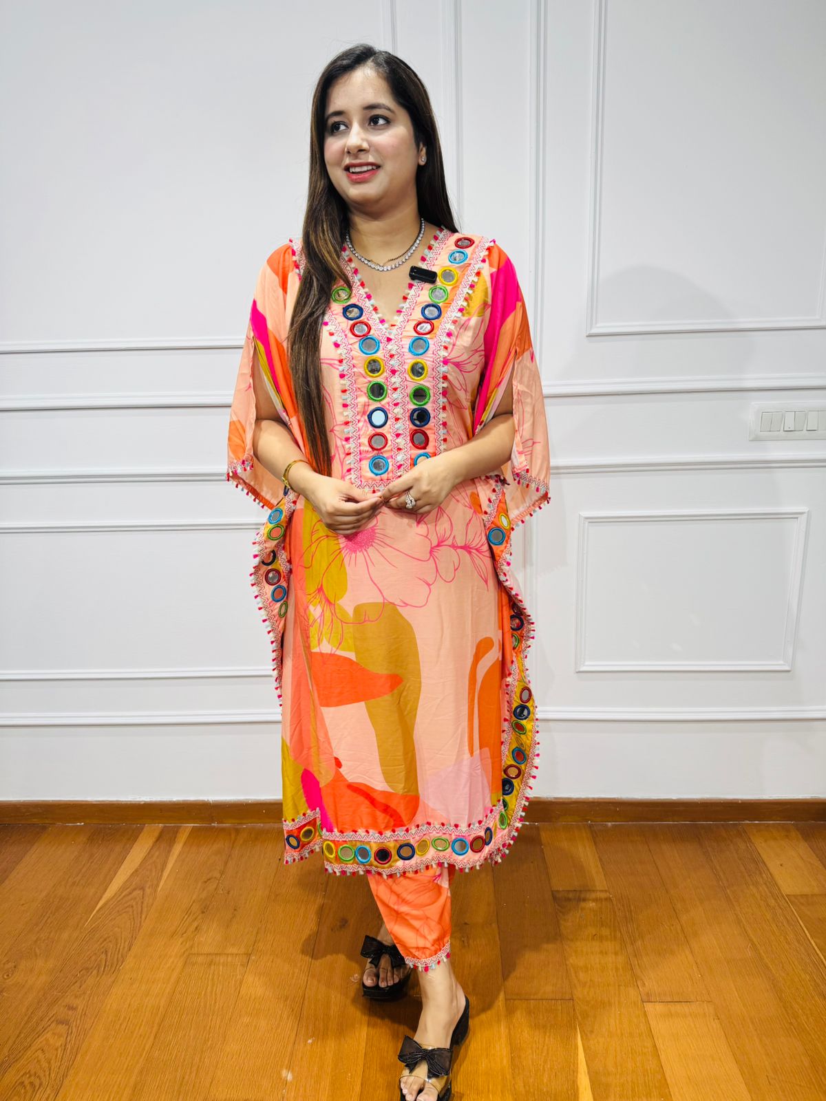 "SAMEERA" TWO PIECE SET " ORANGE"