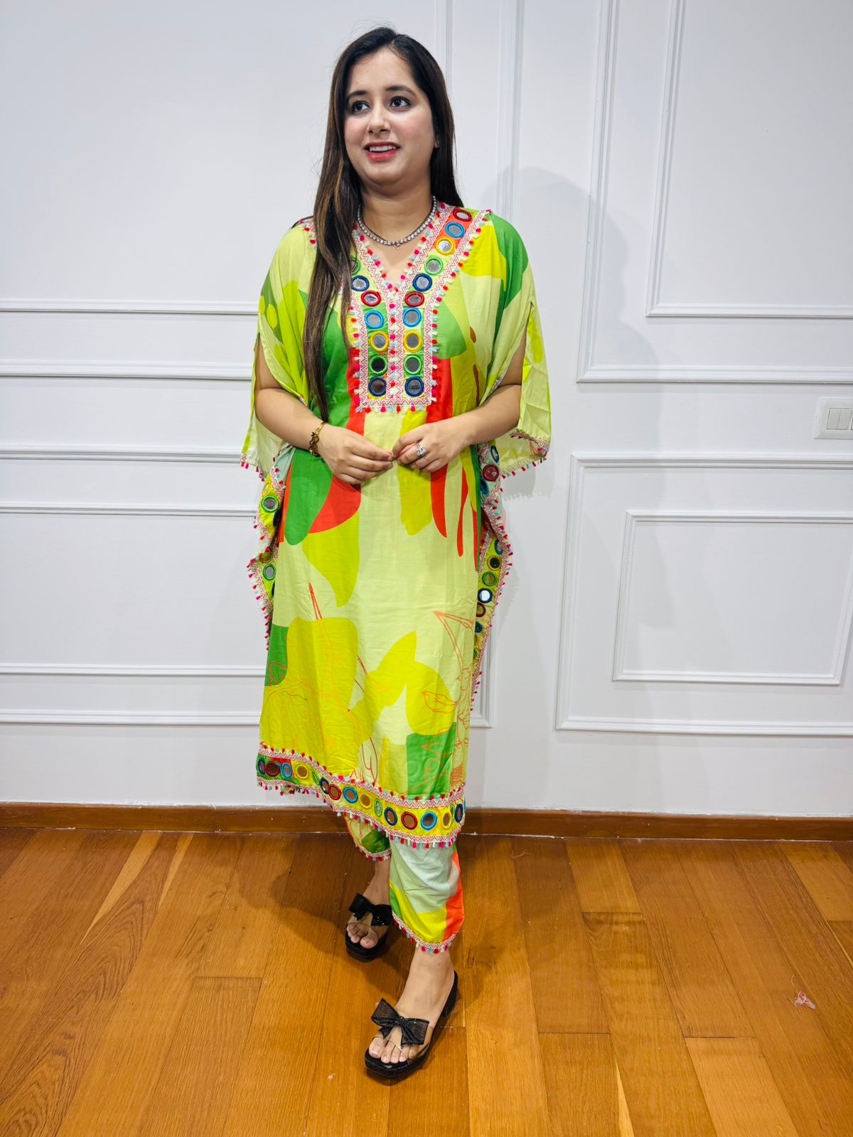 "SAMEERA" TWO PIECE SET " GREEN"