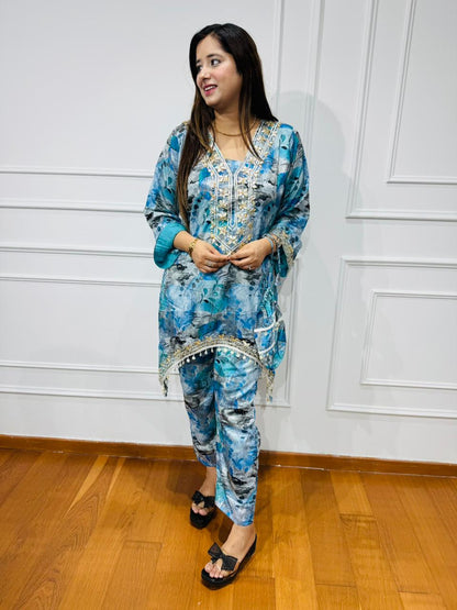 "VROOM" TWO PIECE SET "BLUE"