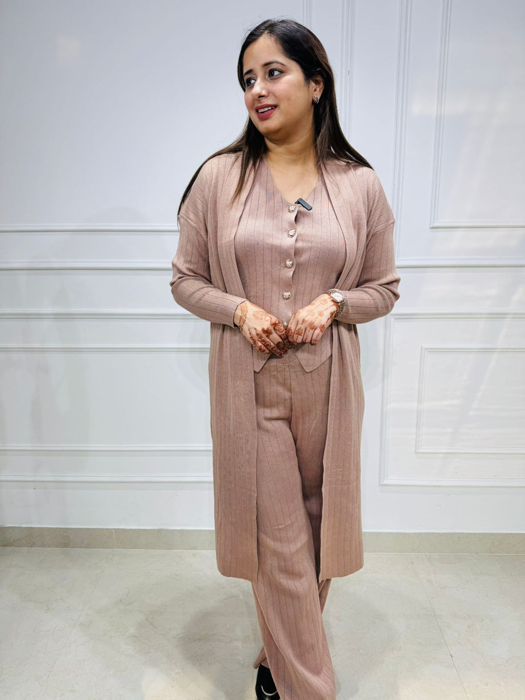 Hazel | Buttoned Knit Coord Set