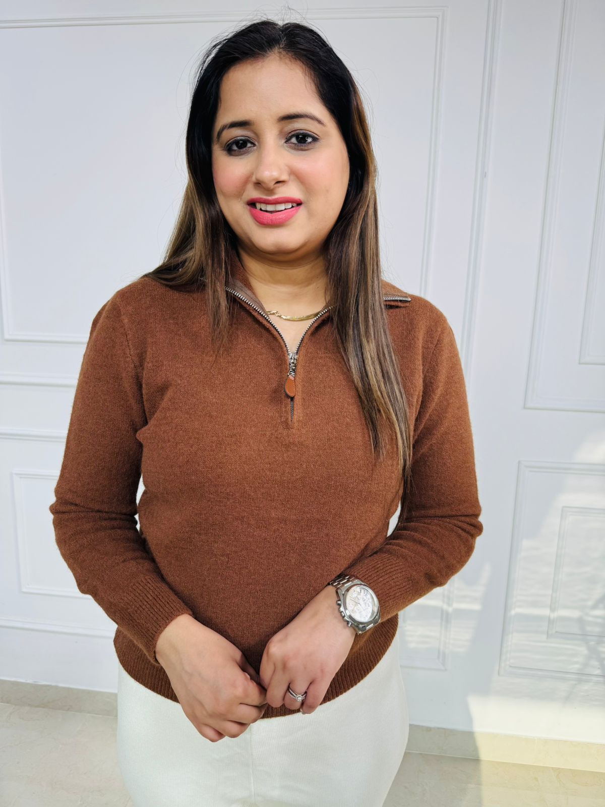 Roastelle | Quarter-Zip Knit