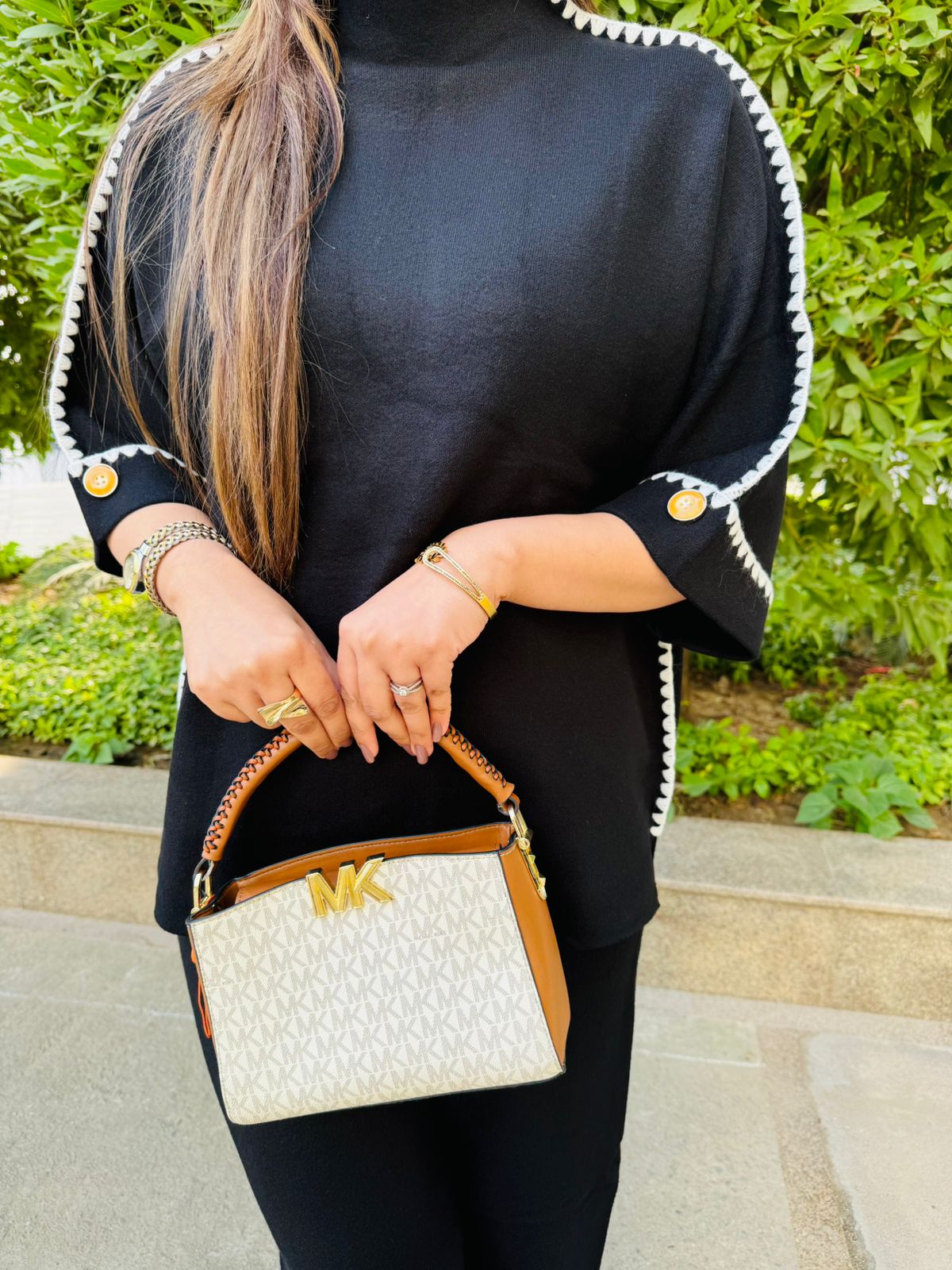 Lunarix | Black Woollen Cape Co‑Ord Set