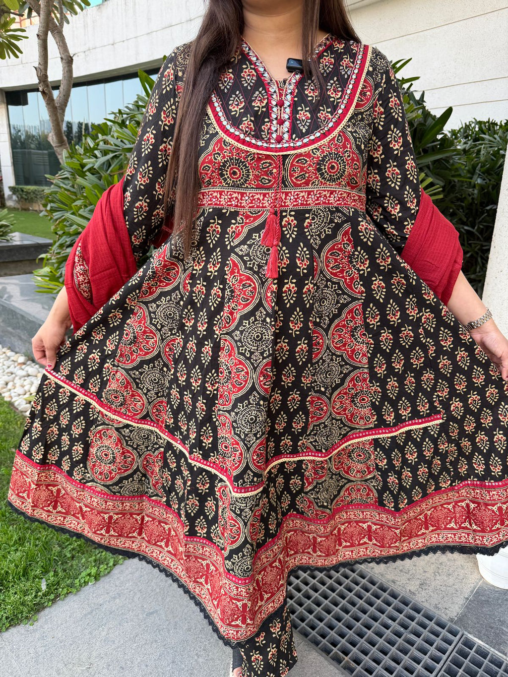 Aarohi | Heritage Print Kurta Set with Dupatta