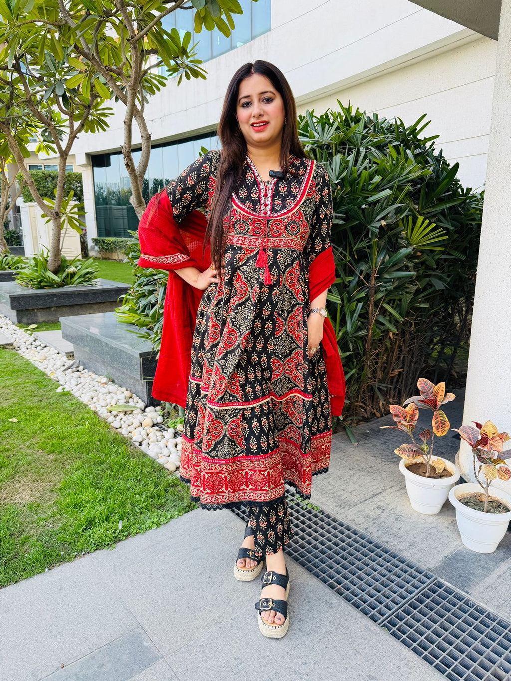 Aarohi | Heritage Print Kurta Set with Dupatta