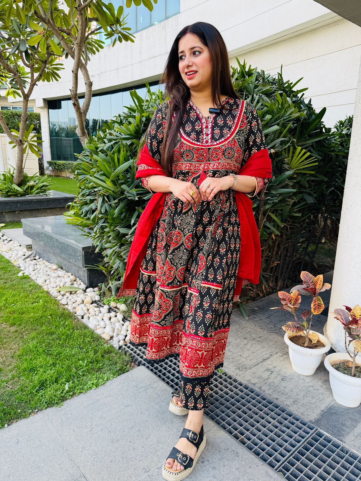 Aarohi | Heritage Print Kurta Set with Dupatta