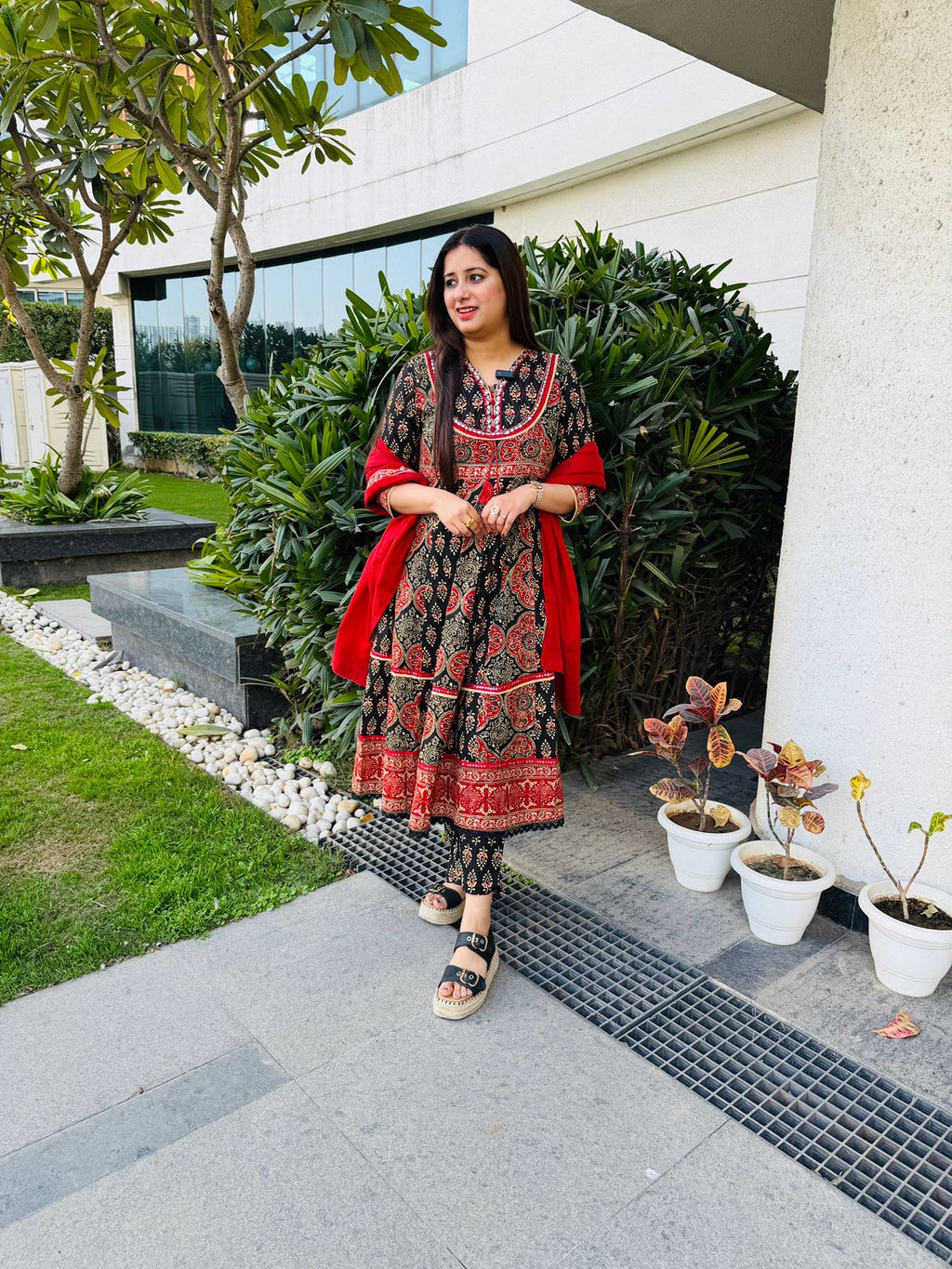 Aarohi | Heritage Print Kurta Set with Dupatta