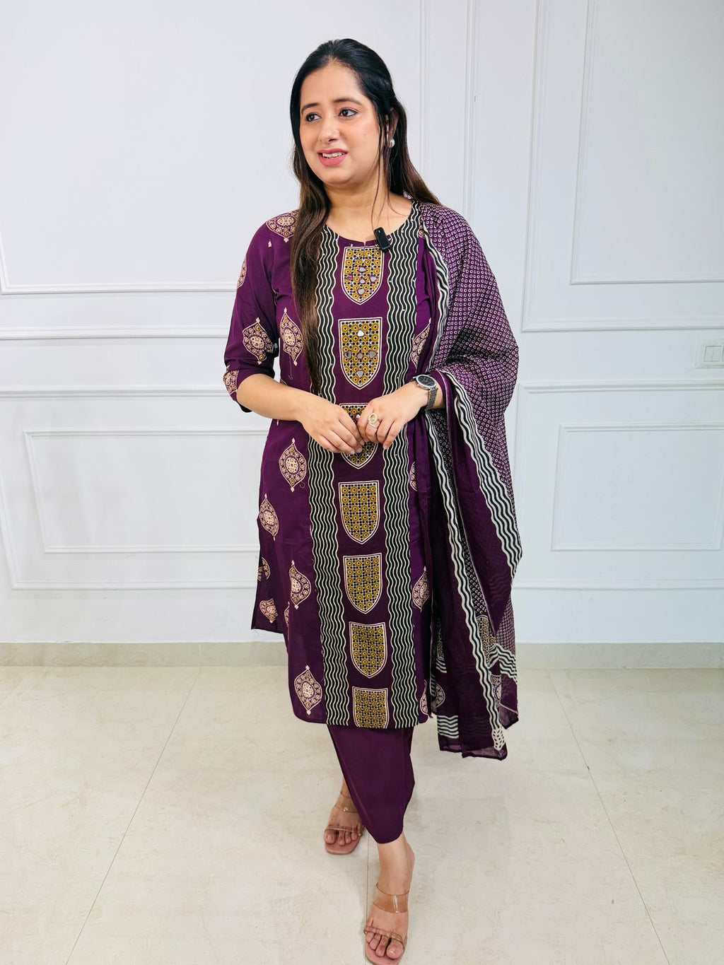 Mehrina | Printed Kurta Pant Dupatta Set