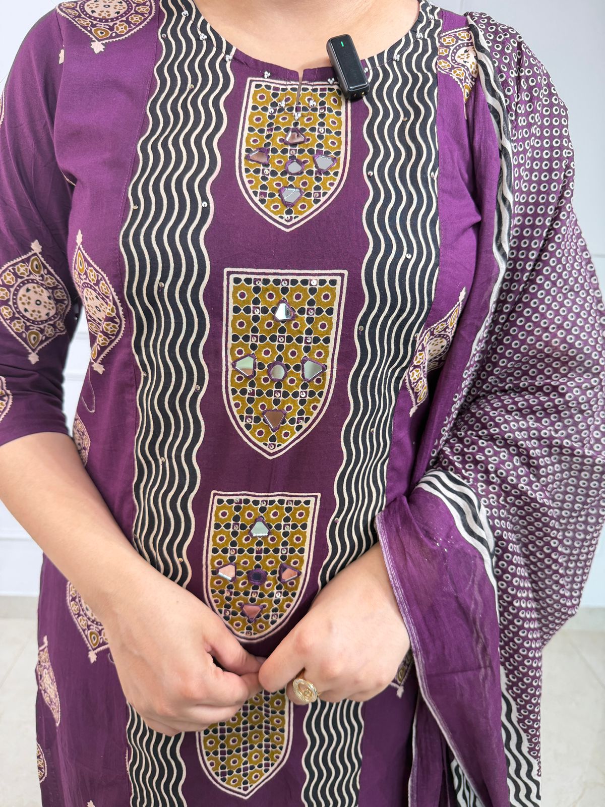 Mehrina | Printed Kurta Pant Dupatta Set