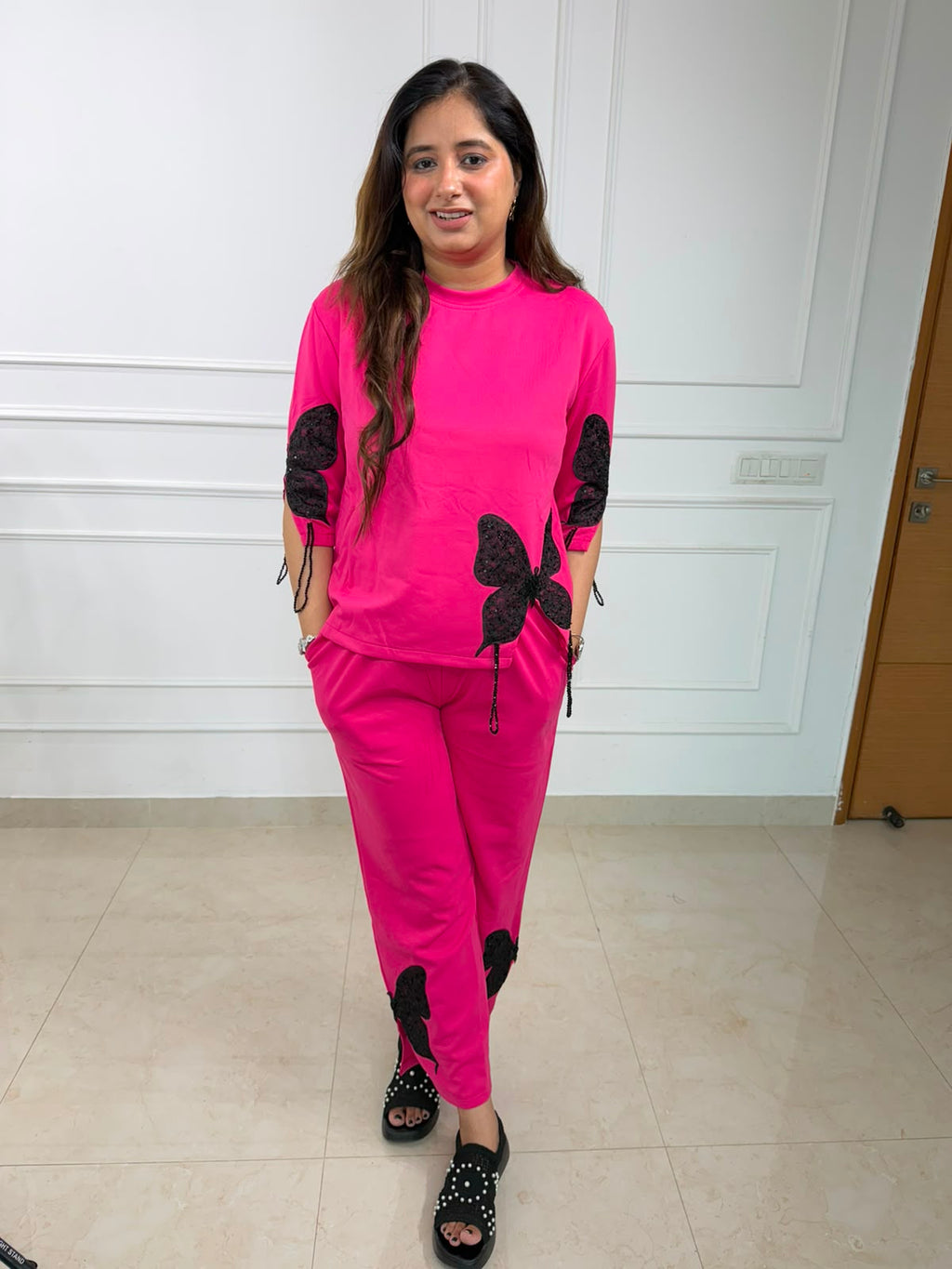 Nayira | Appliqué Detail Co-ord Set for Women