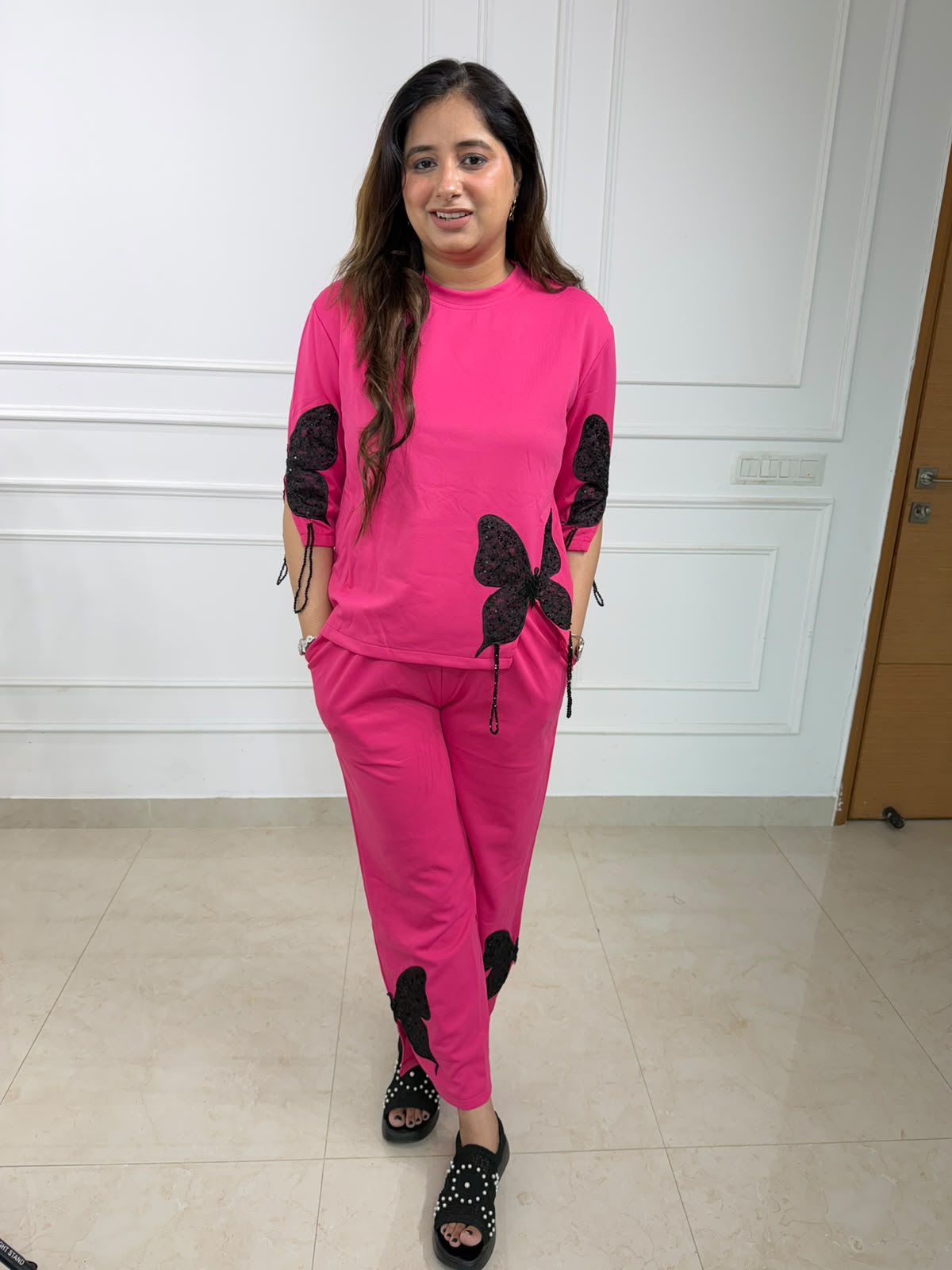 Nayira | Appliqué Detail Co-ord Set for Women