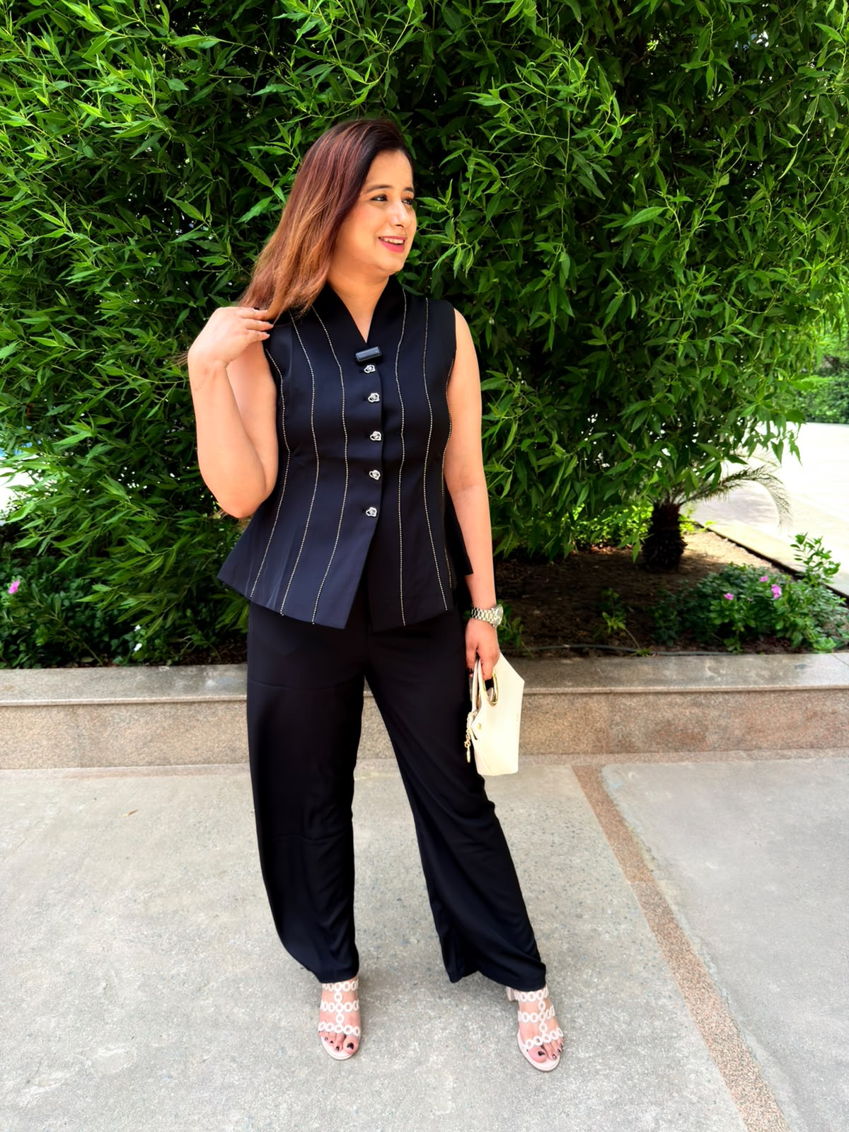 Noir | Pinstripe Waistcoat Co-Ord Set