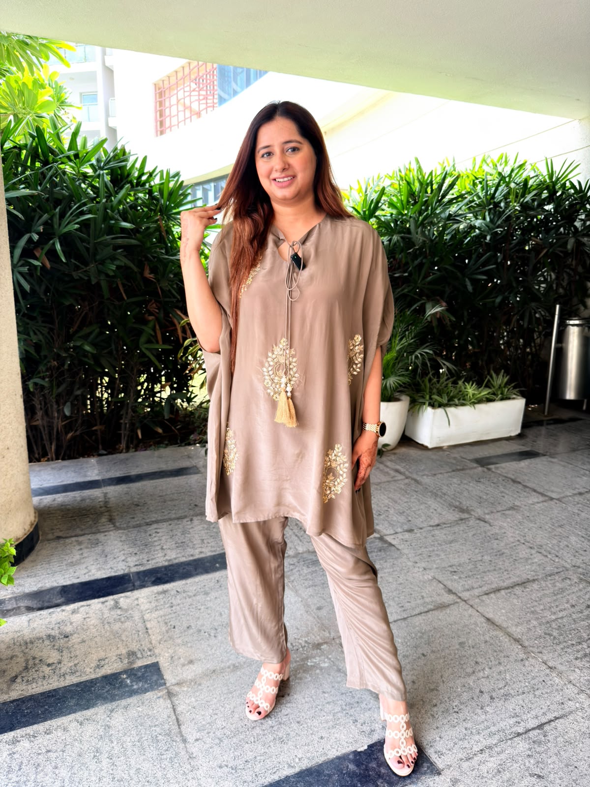 Amora | Embroidered Kaftan Co-Ord Set