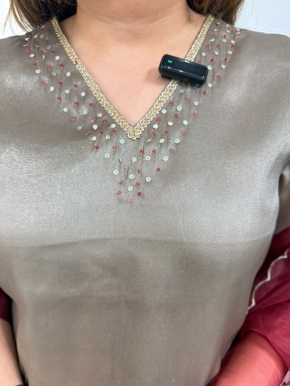 Meridienne | Premium Embroidered Organza Suit Set with Elegant Dupatta