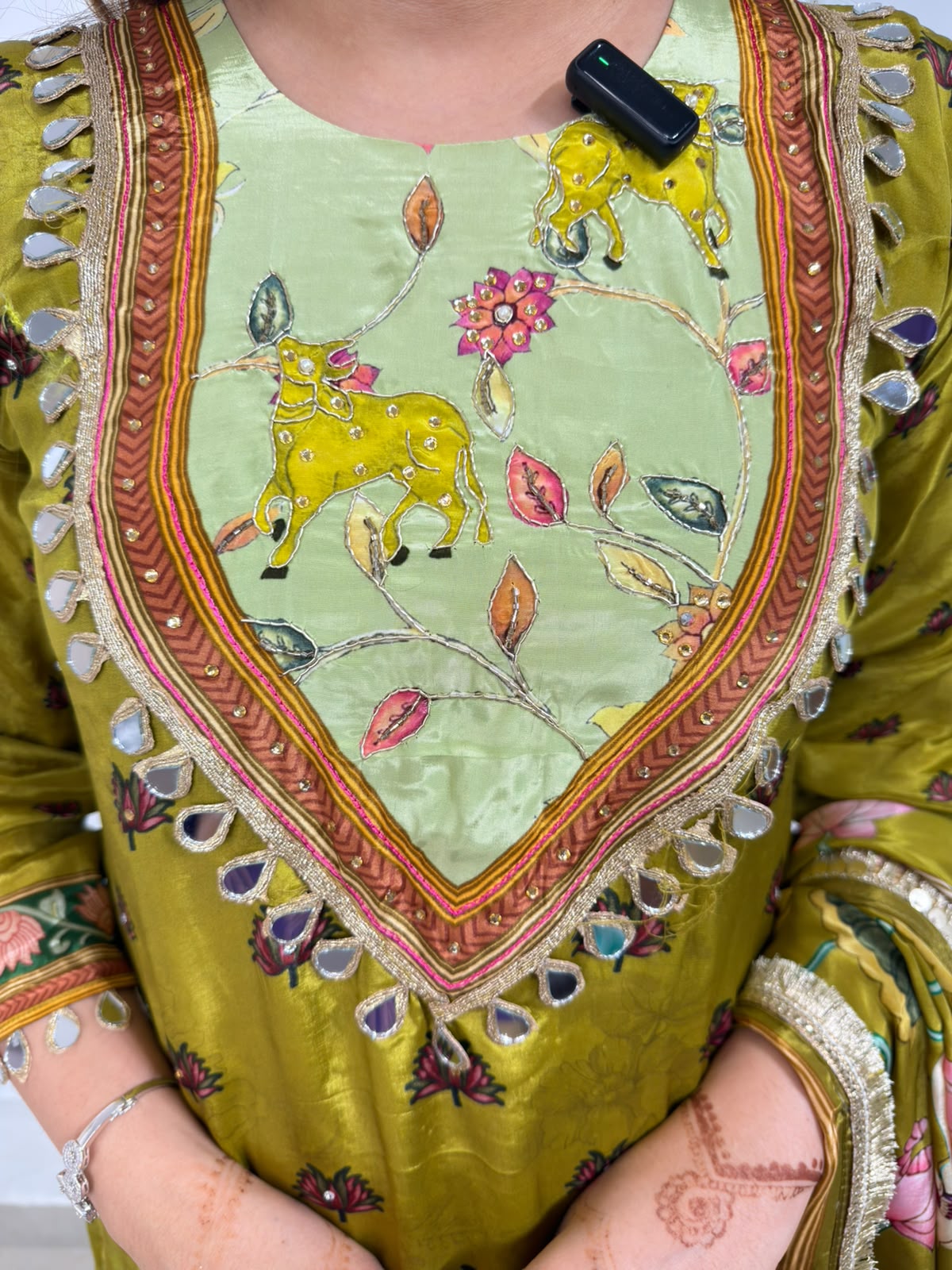 Verdelisse | Premium Floral Printed Straight Suit Set with Statement Dupatta