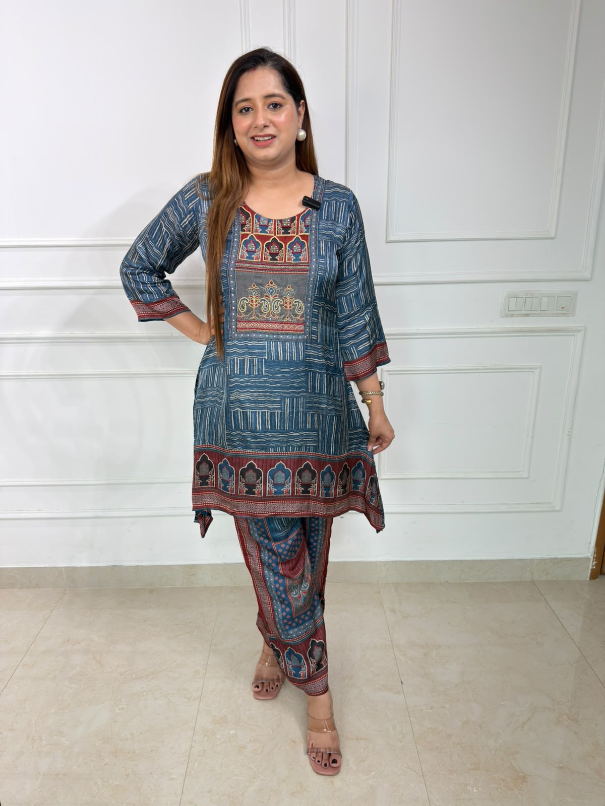 Mehrnaz | Heritage Print Premium Co-Ord Set