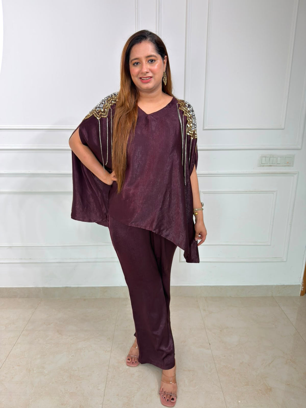 MAYRA | Hand-Embellished Designer Kaftan