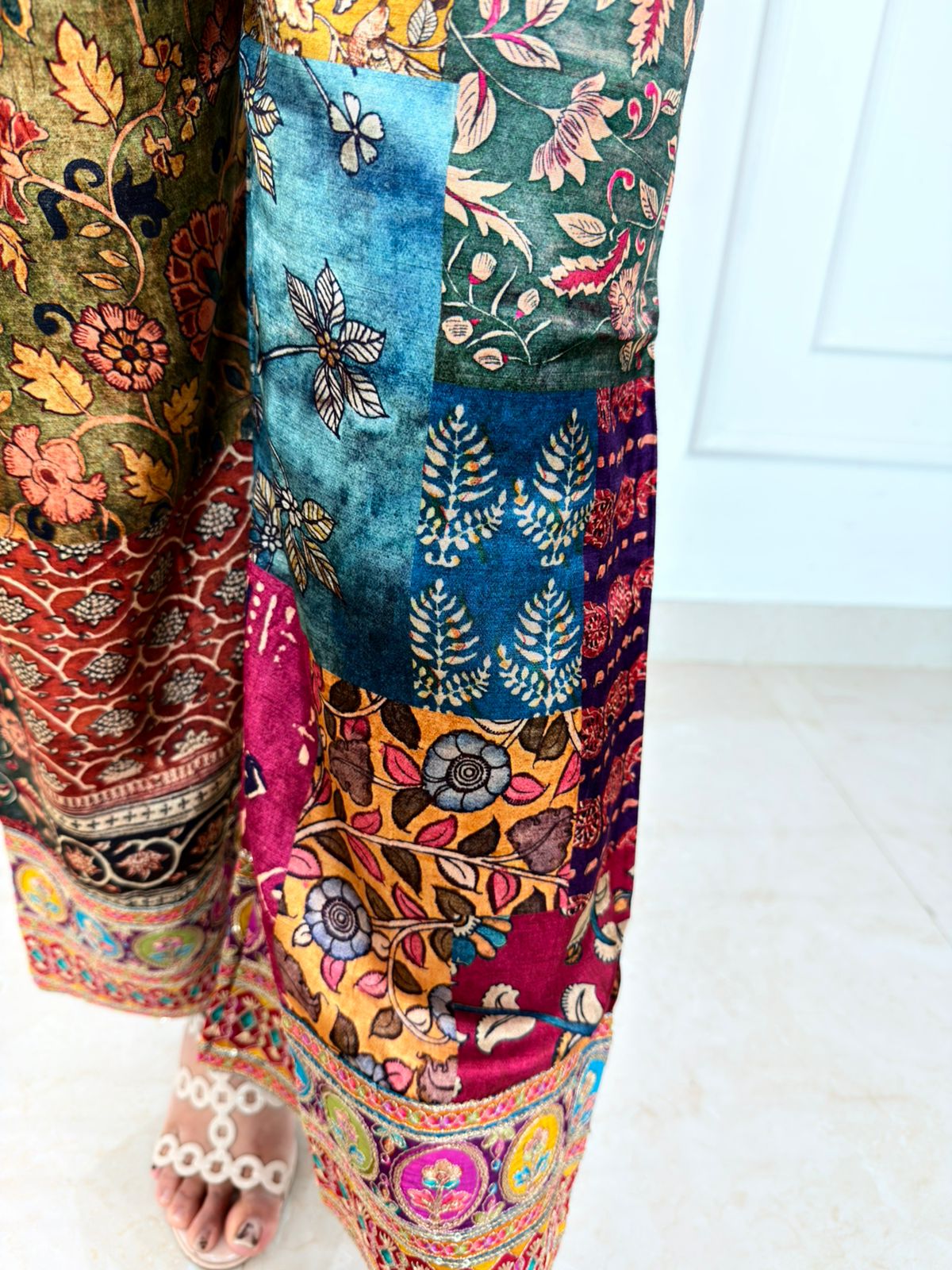 Boho – Printed Wine & Multicolor Kurta Pant Co-Ord Set