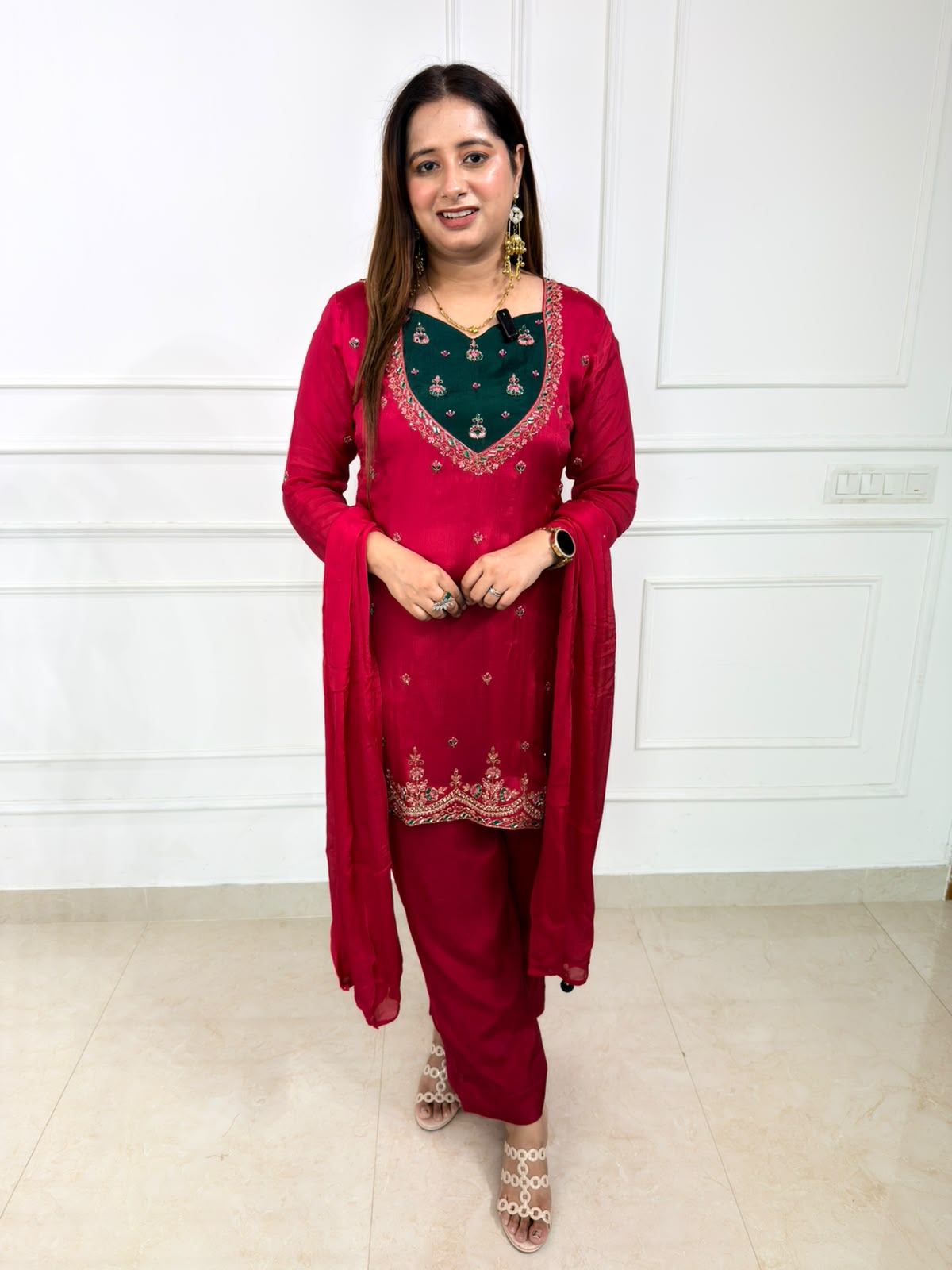 Arezella | Embroidered 3-Piece Suit Set