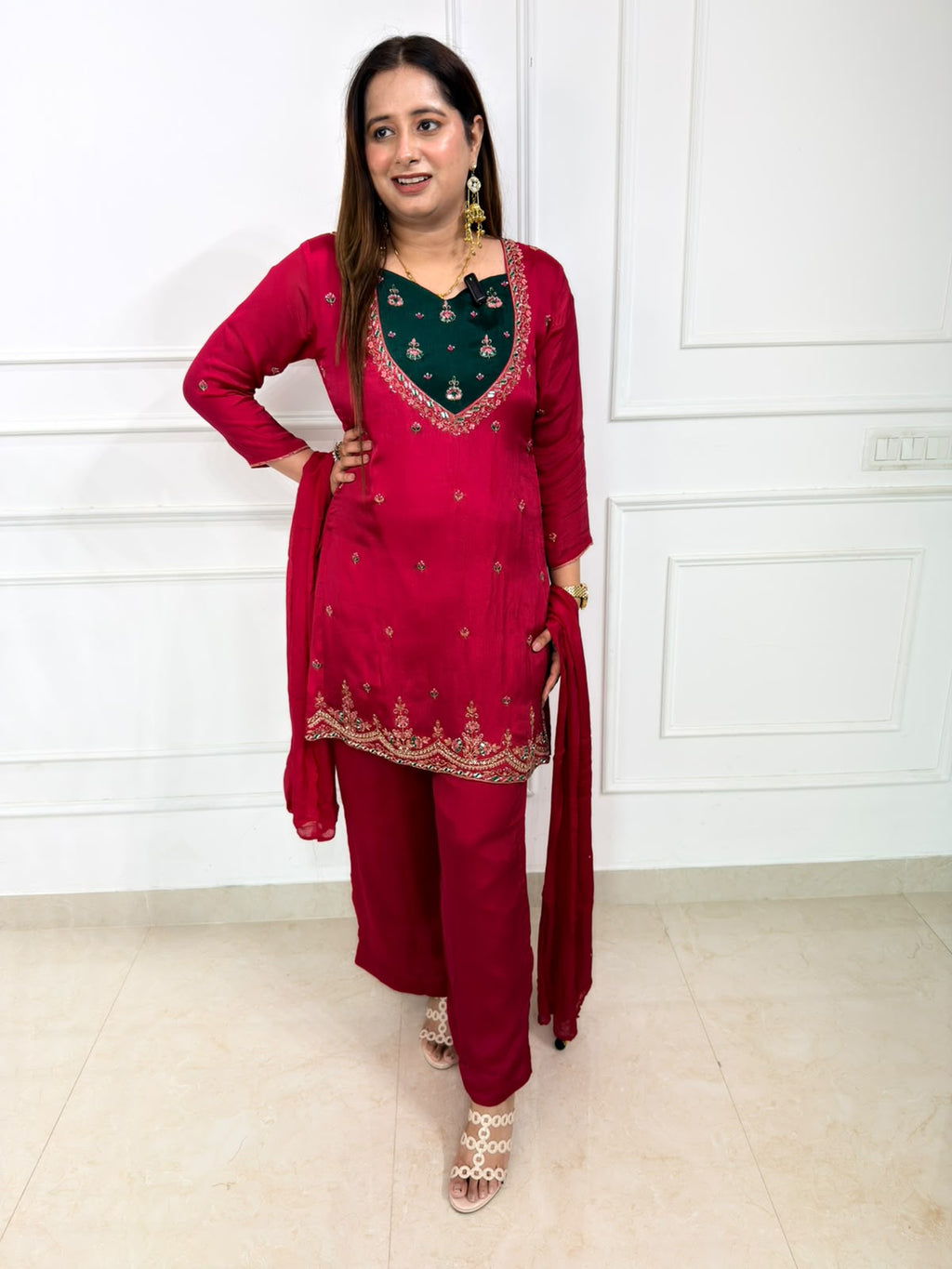 Arezella | Embroidered 3-Piece Suit Set