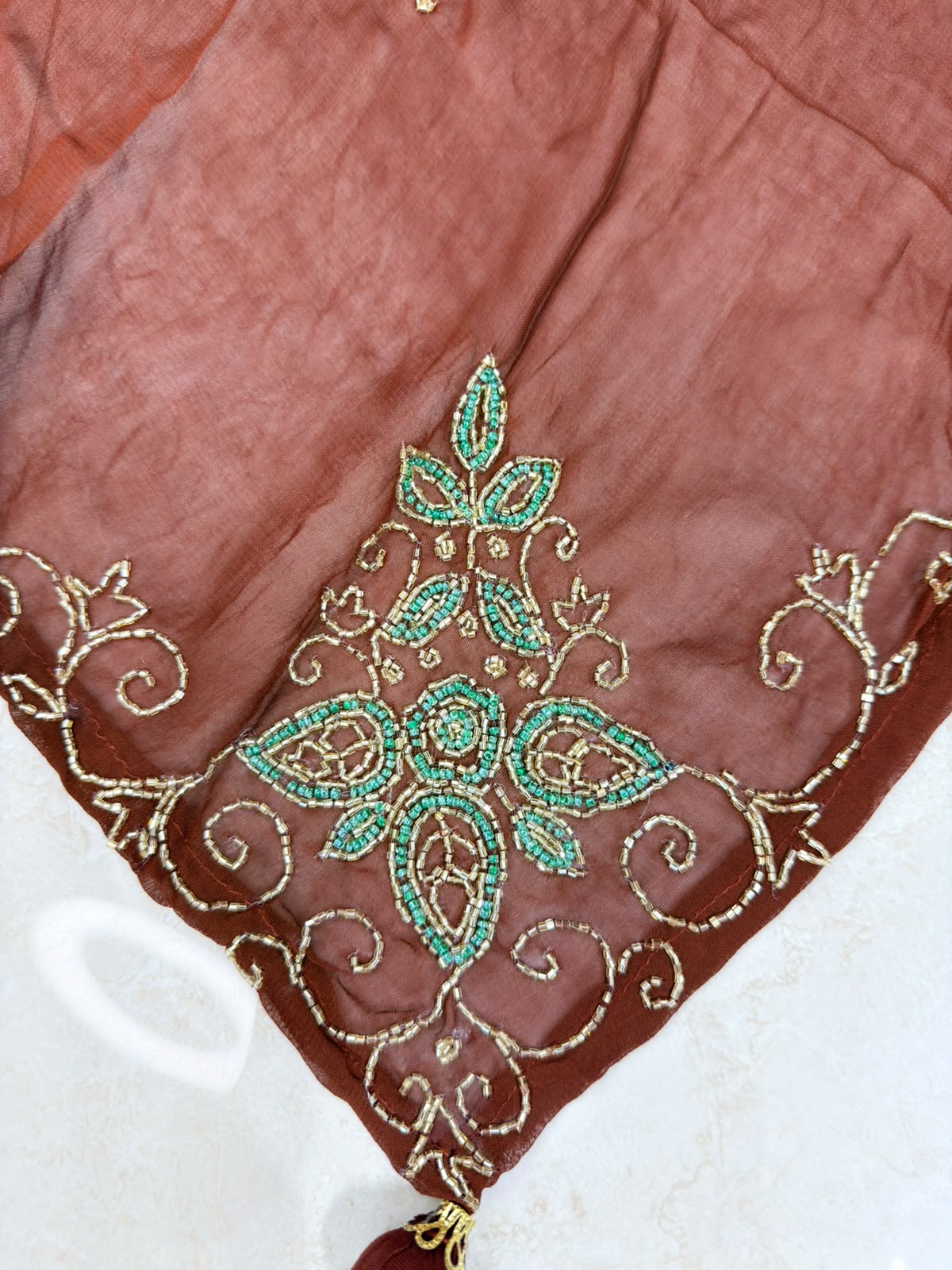 Velira | Brown Embroidered 3-Piece Designer Suit Set
