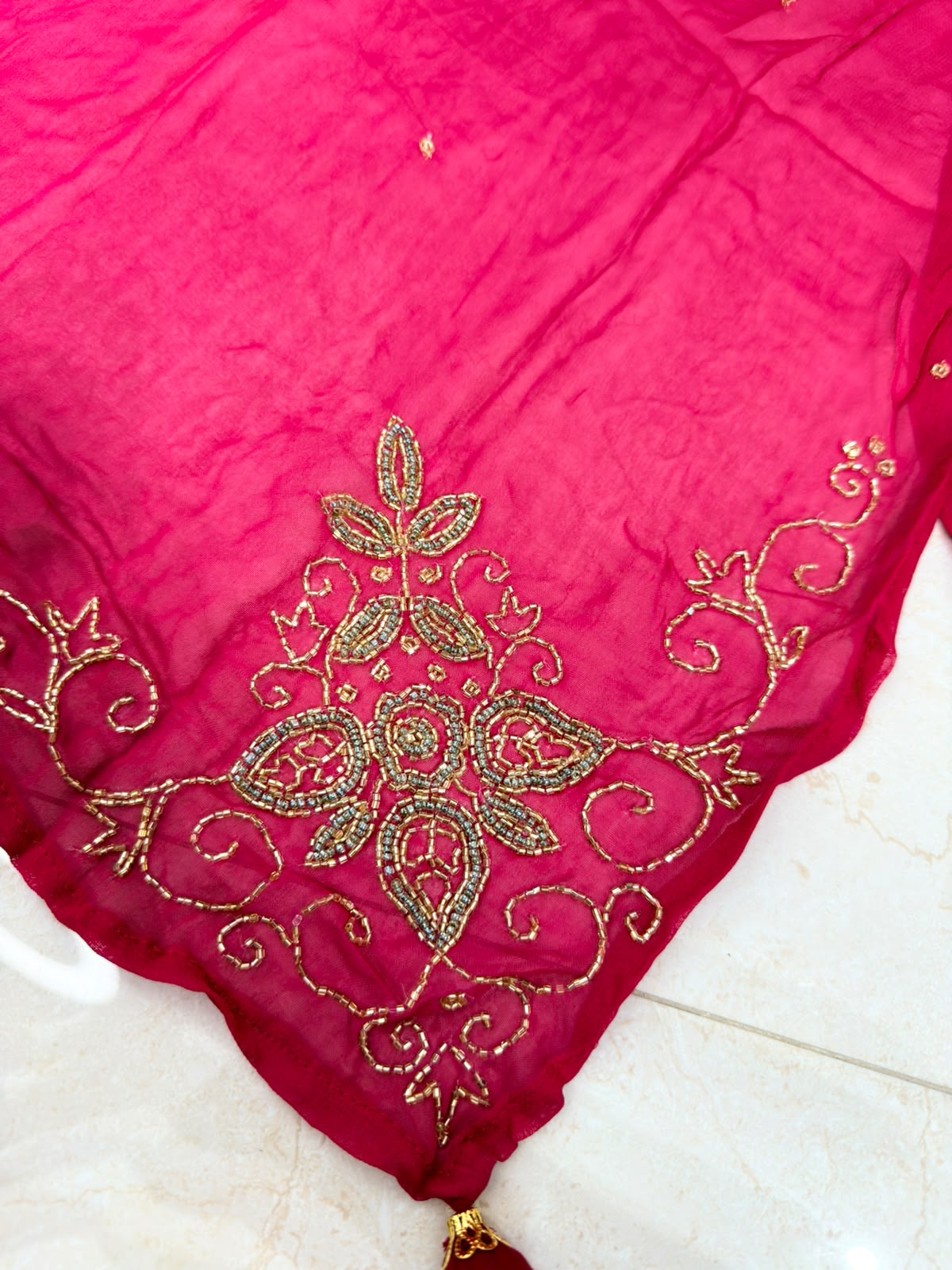Velira | Rani Pink Embroidered 3-Piece Designer Suit Set