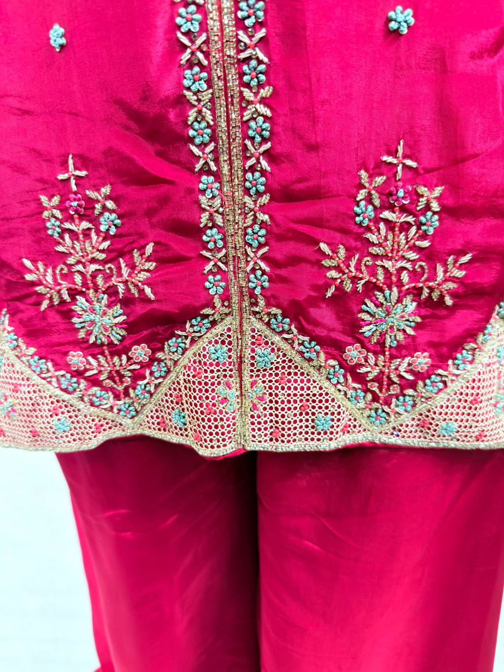 Gulnaar | Embroidered 3-Piece Sharara Suit Set