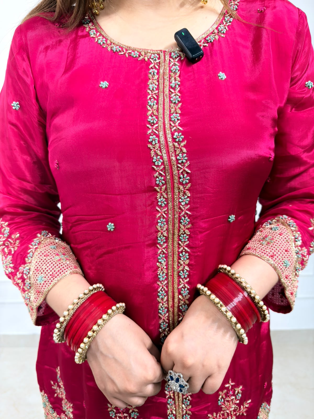 Gulnaar | Embroidered 3-Piece Sharara Suit Set