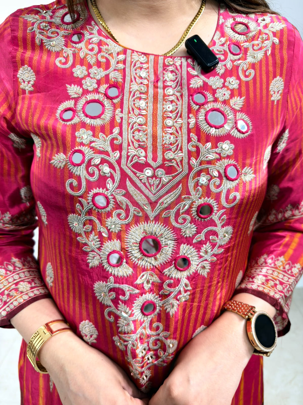 Elaria | Maroon Printed 3-Piece Suit Set with Designer Dupatta