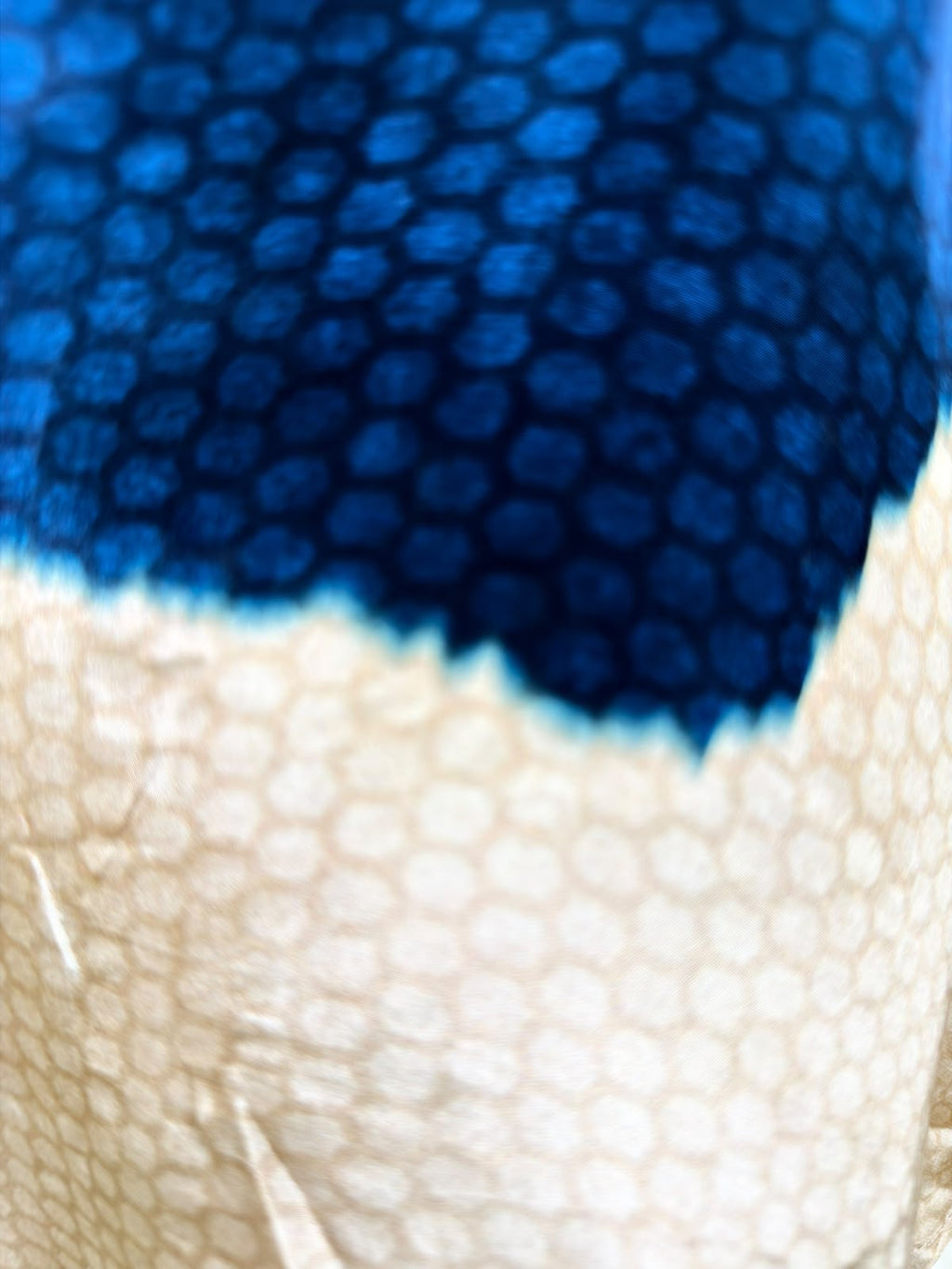 Tavisha | Navy Blue & Beige Printed Kurta Set with Cowl Neck Dupatta