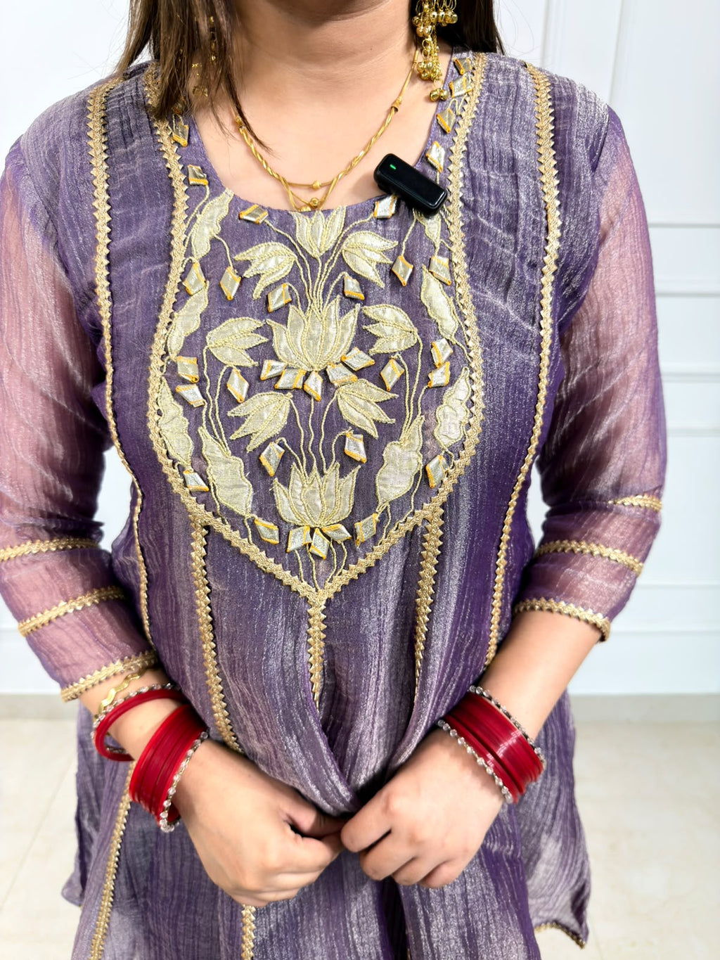 Vayesha – Purple Salsa Coord Set with Gota Work