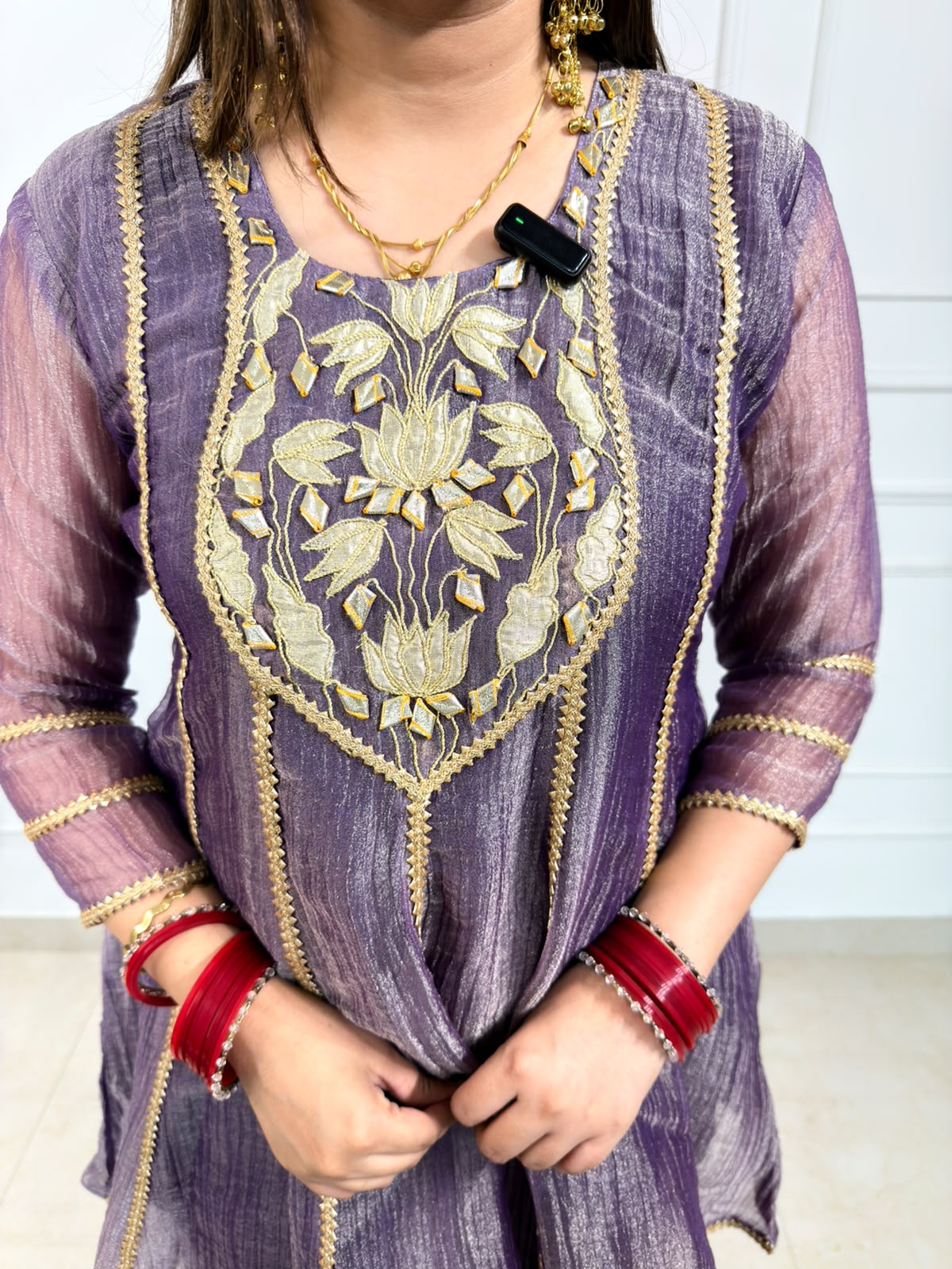 Vayesha – Purple Salsa Coord Set with Gota Work